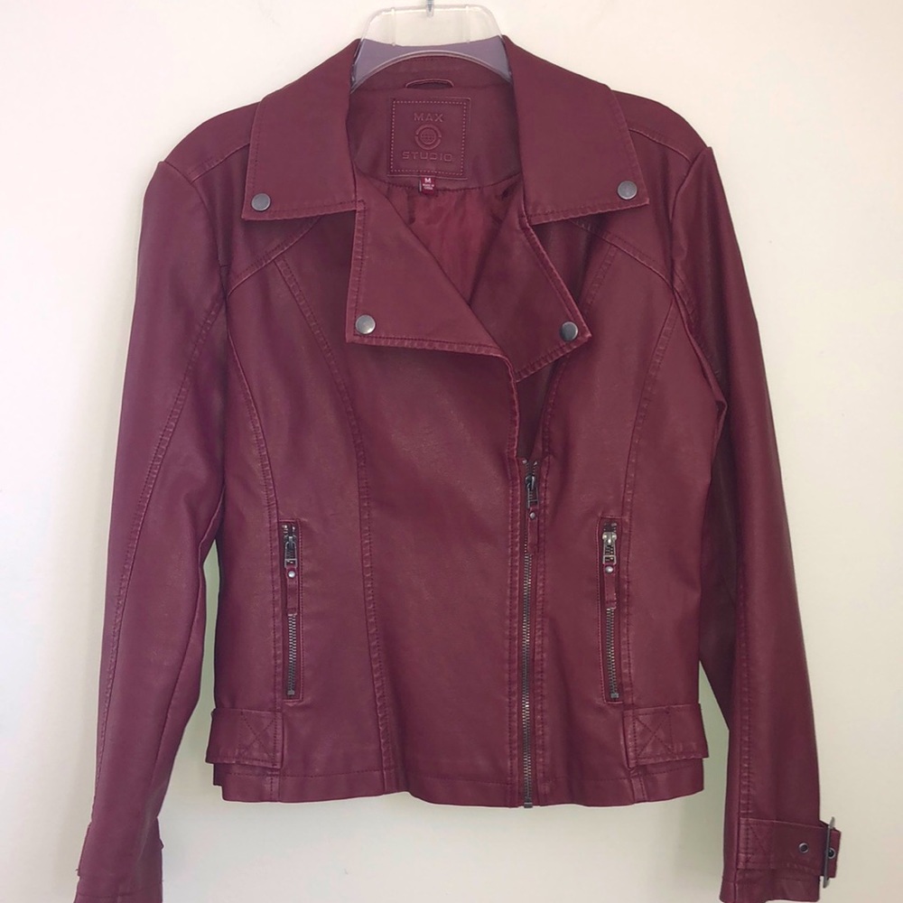 Max Studio Faux Leather Jacket